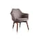 Manhattan Comfort Cronkite Accent Chair in Grey and Walnut, PK2 2-AC026-GY - alternate 4